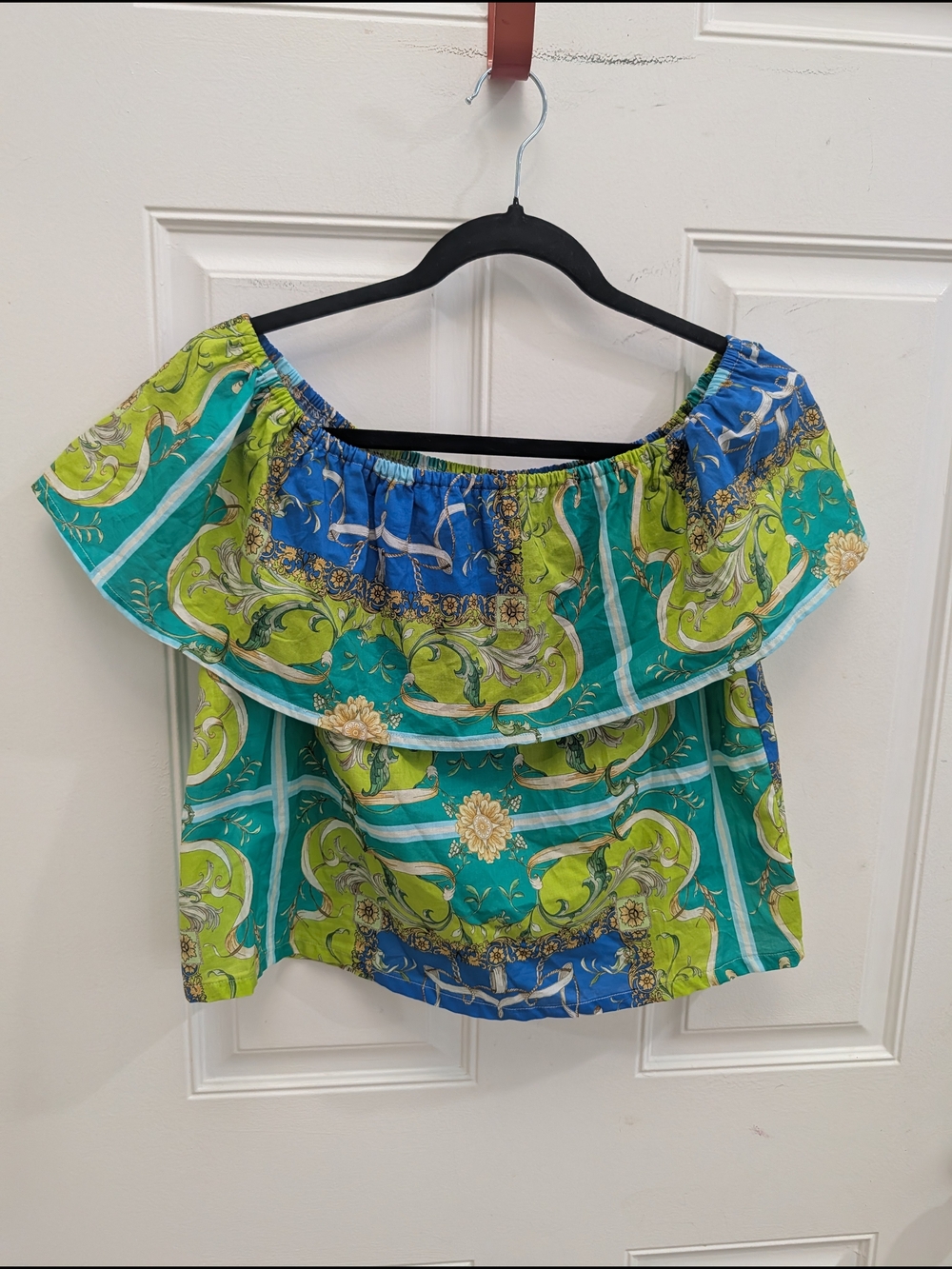 NWT Sagimar Made In Italy Ruffle Neck Top - Picture 2 of 6